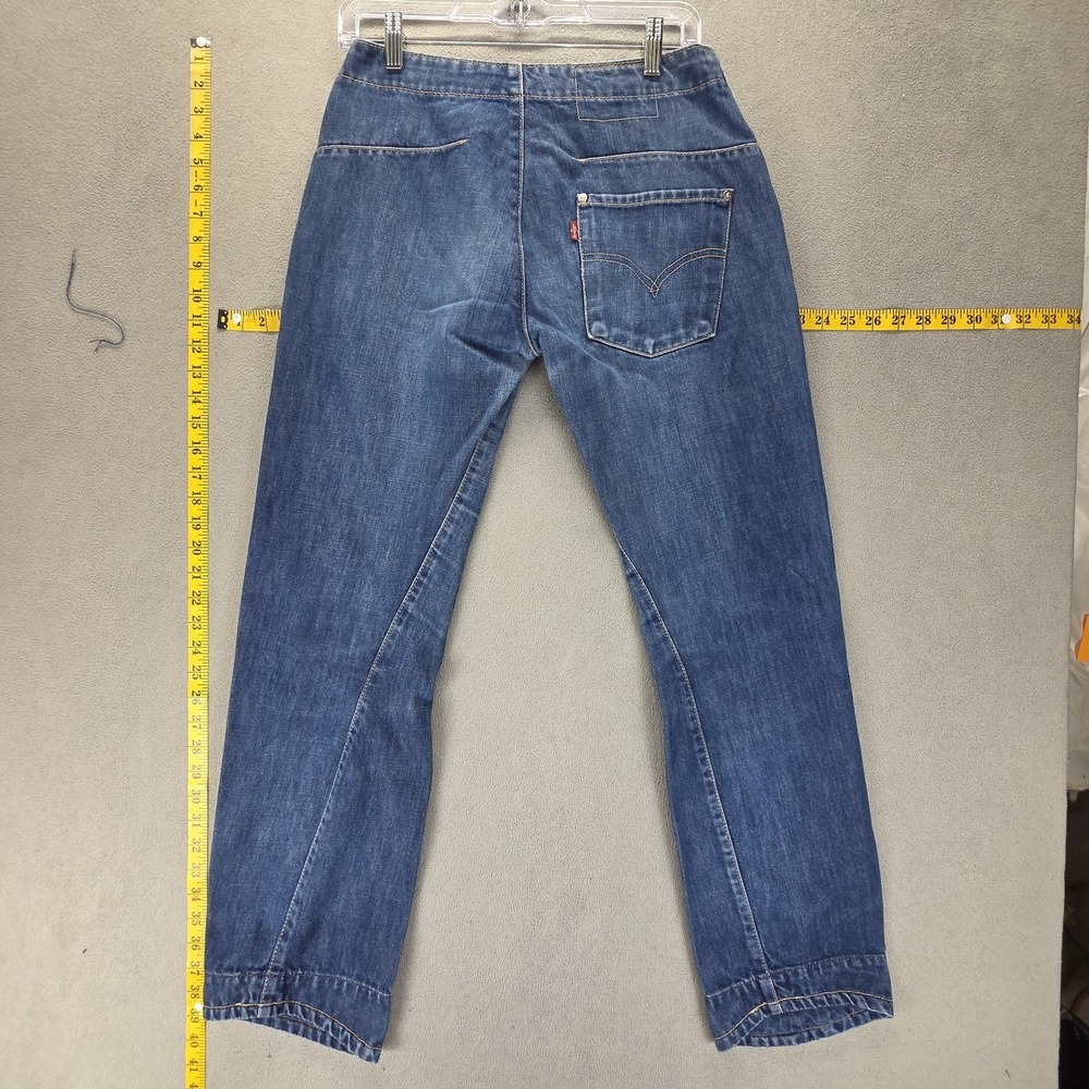 Vintage Levis Engineered Jeans Womens Blue One Pocket‎ Twisted Fits 28x30